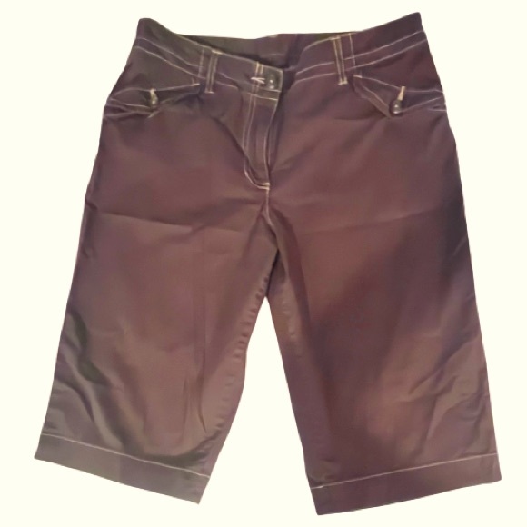 Style & Co. - Chocolate Brown Cotton Bermuda Shorts. - Picture 1 of 4